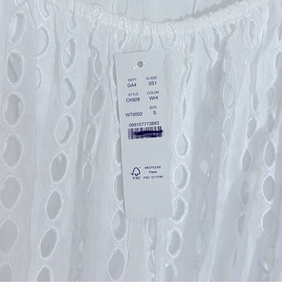 J Crew NWT Oval Eyelet Midi Dress Size Small in White - Picture 12 of 16